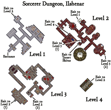 Sorcerer Dungeon Map