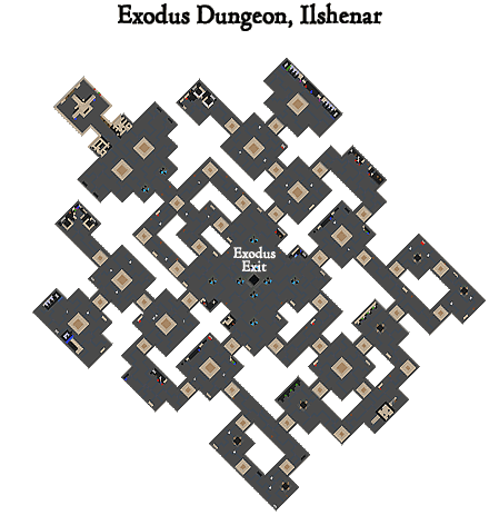 Exodus Dungeon Map